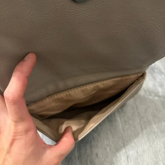 Nine West Taupe Quilted Chain Crossbody Bag - Picture 7 of 7